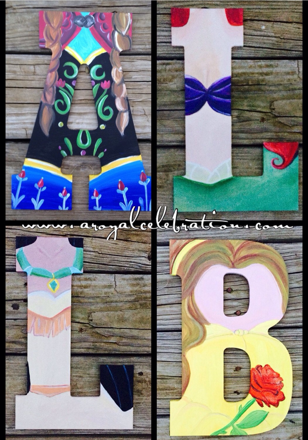 custom disney princess letters