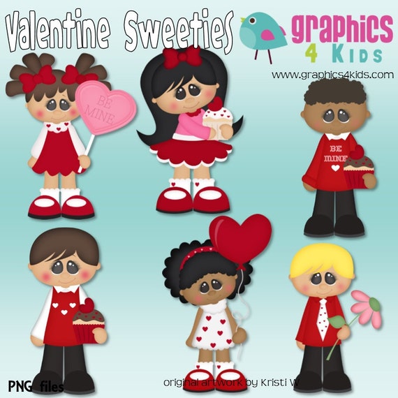 Valentine sweeties Digital Clipart Clip art for