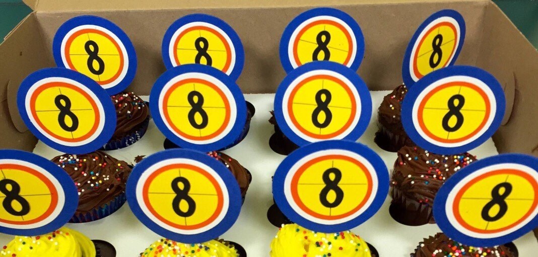 Nerf Gun Target Cupcake Topper