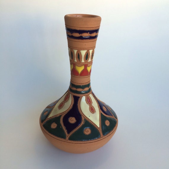 Giannis Rhodes Hand Made Greek Pottery Vase