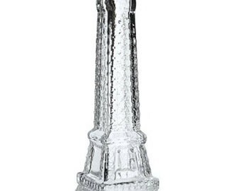 200ml High Quality Glass Eiffel Tower empty bottle Fill with Your choice of contents.