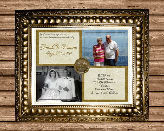 Golden Anniversary  Gift 50th  Wedding  by PartyPrintExpress 