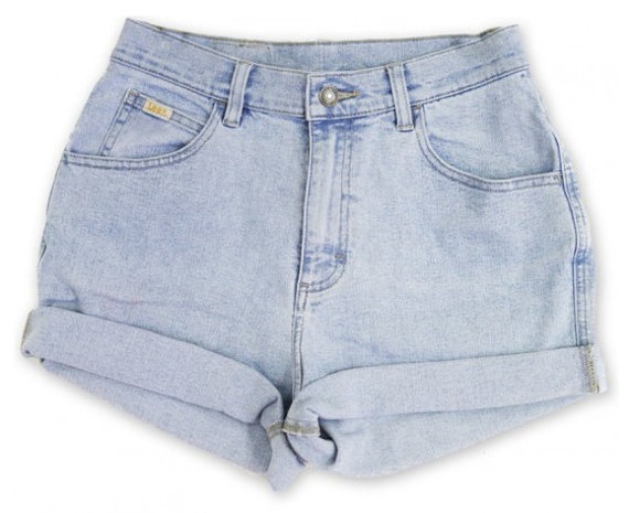 Items similar to Vintage 90s Lee Light Blue Wash High Waisted Rise Cut ...