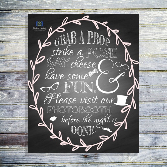 Wedding Photobooth Sign Printable Photobooth Sign