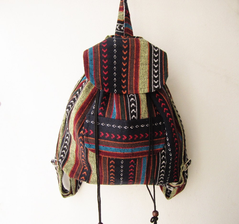 native american indian backpack tribal rucksack hippie by gampri