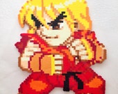 Pocket Fighter Sprites Akuma, Ryu, Ken Bead Sprites - Custom Order (in progress)