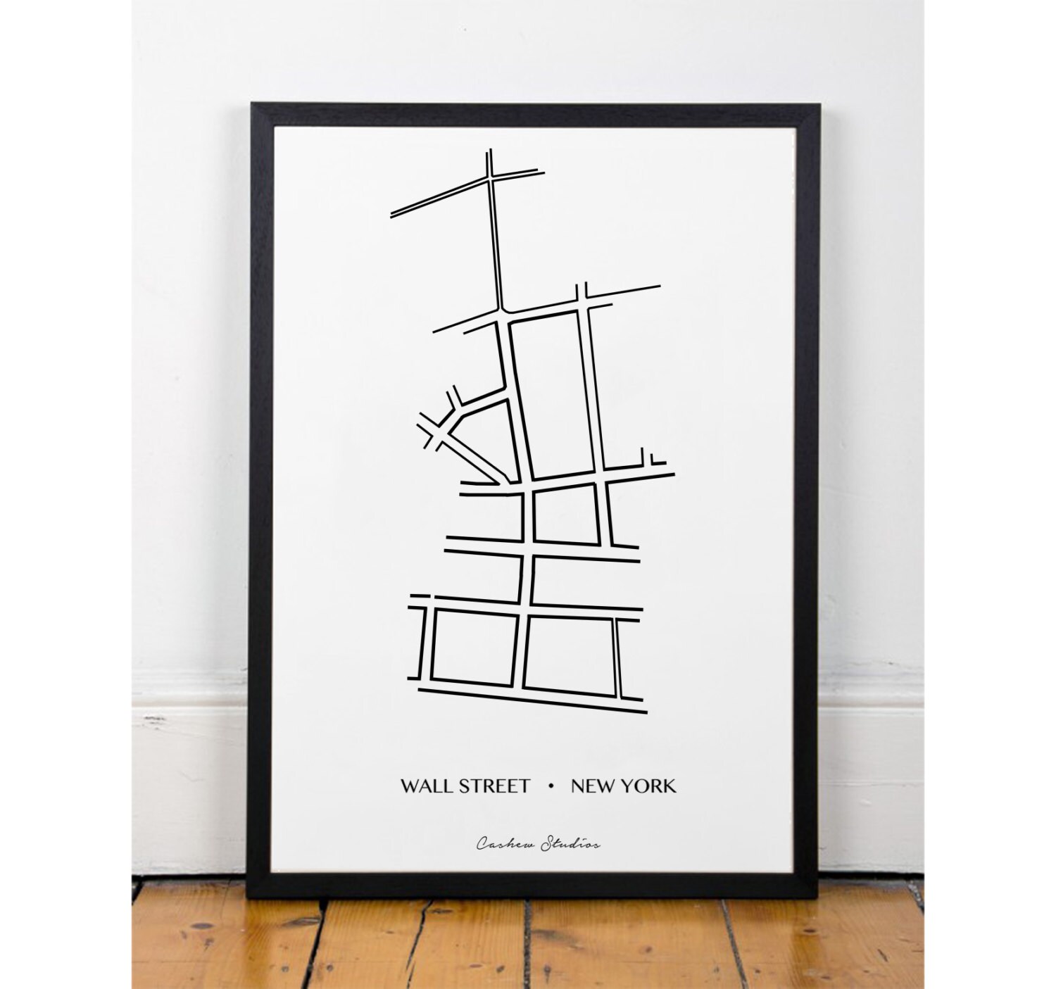 Wall Street Print Printable wall art decor poster minimalist