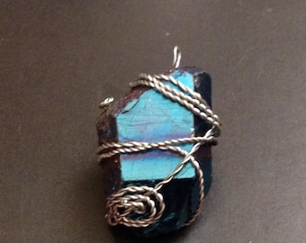 Hidden Galaxies - Rainbow Quartz Pendant