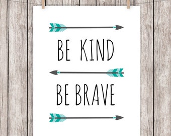 Be kind be brave | Etsy