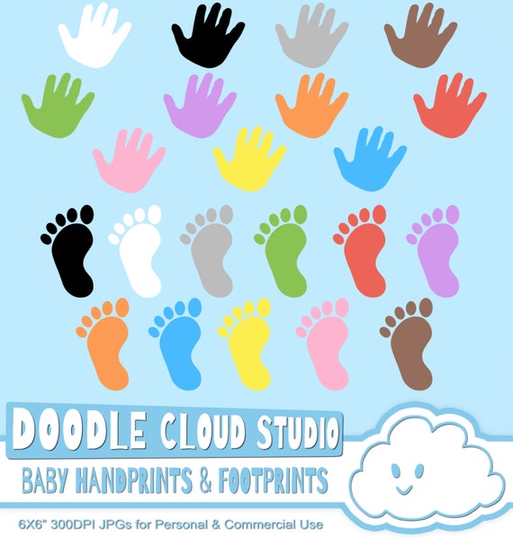 baby handprint clipart free - photo #43