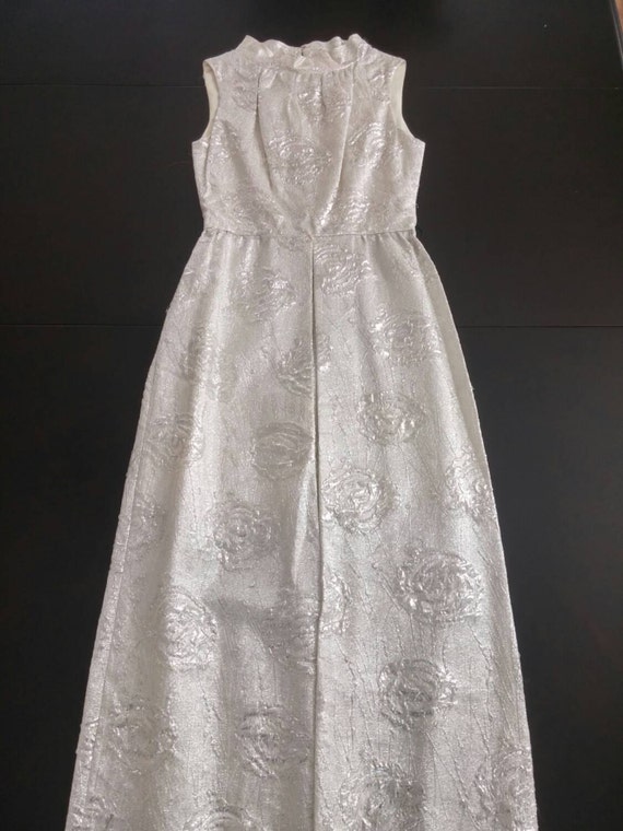 vintage silver lame