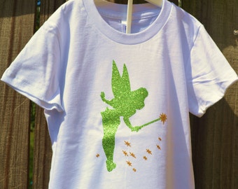 Disney's Tinkerbell Glitter Heat Transfer Iron On Vinyl Decal