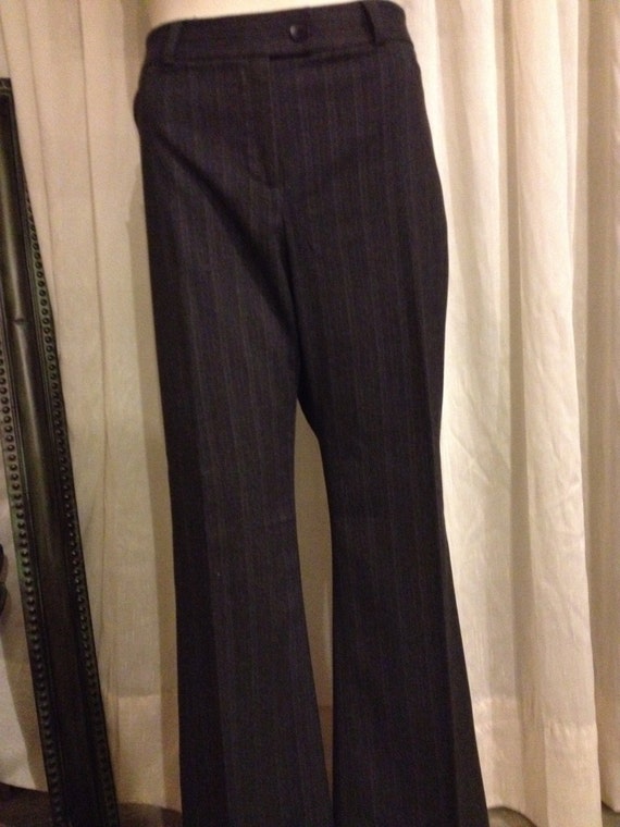 Women's Size 14 Pin Stripe Bell Bottom Suit by SamsAtticTreasures