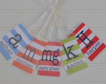 Personalized Bag Tag - Monogrammed Luggage Tag - Backpack Tag - Buy 4, Get 1 Free!