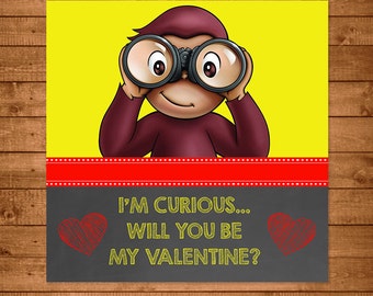 curious george valentines day video