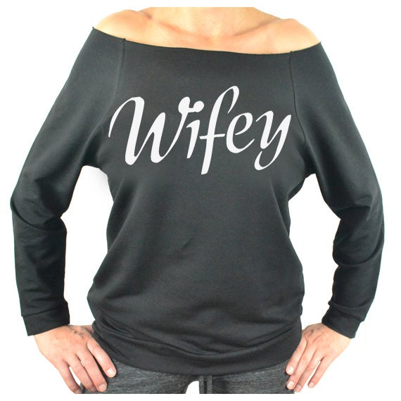 Wifey Shirt. Wife Sweatshirt. Wifey 3/4-Sleeve by giftedshirts