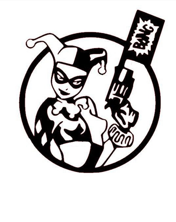 items similar to harley quinn vinyl decal free shipping