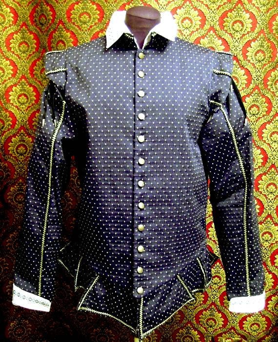 Black SCA Rapier Armor Fencing Doublet Sleeves by PalaceGallery