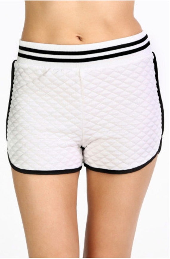 Quilted Shorts Women's Knit Shorts Fashionable Shorts Athletic