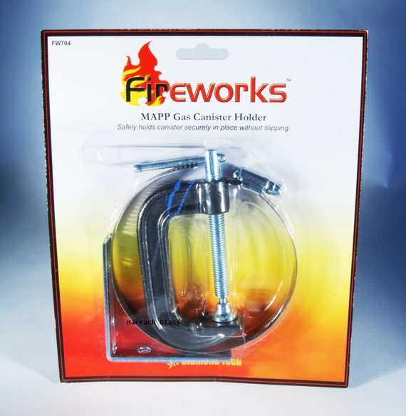 MAPP Gas Canister Holder by HarrachGlass on Etsy