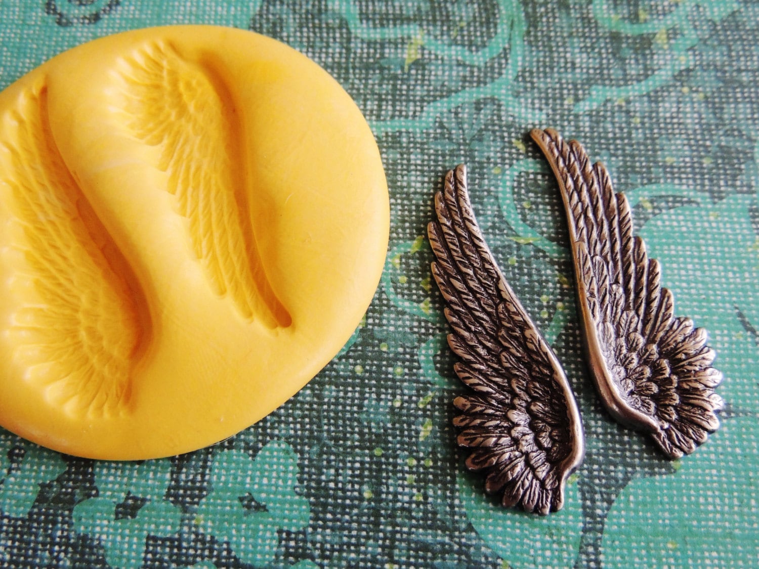 Angel Wings Mold Silicone Push Molds Polymer Clay Resin
