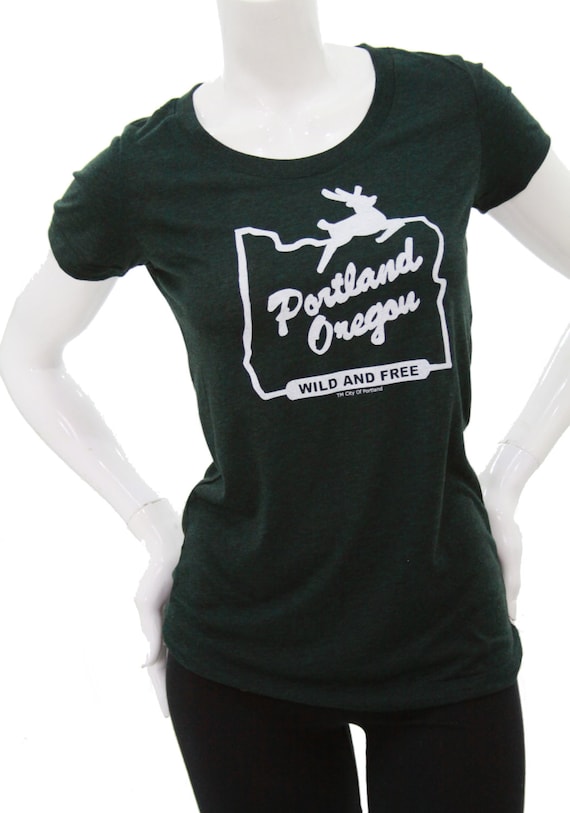 Made in Oregon T Shirt Portland Oregon Wild & Free art by