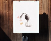 From Nothing .  extra large wall art . giclee print