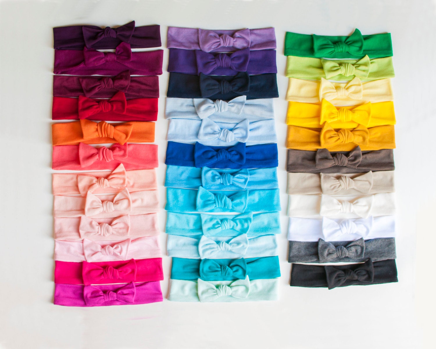 Baby Headbands Baby Headwraps Knot Headbands Headband by sandchica