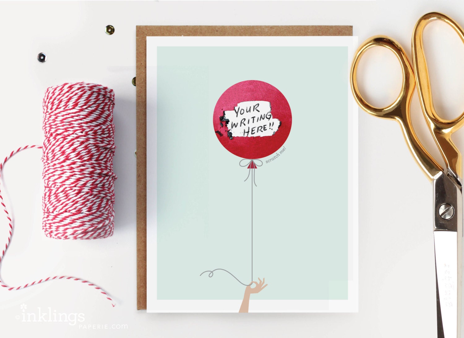 Scratch off Birthday Card Red Balloon Scratch off Birthday Card Red Balloon