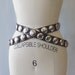 HEAVY METAL 1960's Mr. John Studded Belt | Black Leather | Small