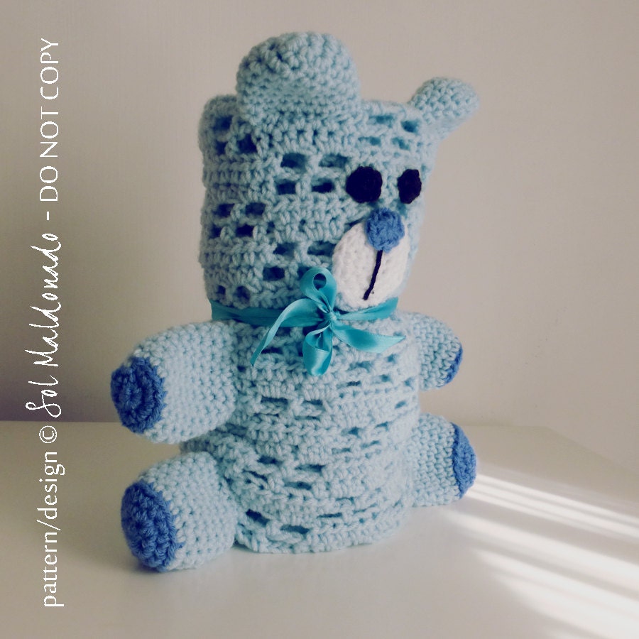 Crochet Baby blanket Pattern Bear PDF Bear amigurumi toy ...