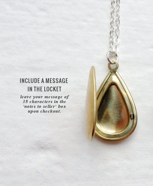 Wife Gift Mom Gift Personalized Jewelry Message Locket