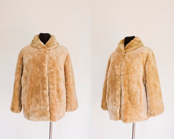 Shaved beaver coat