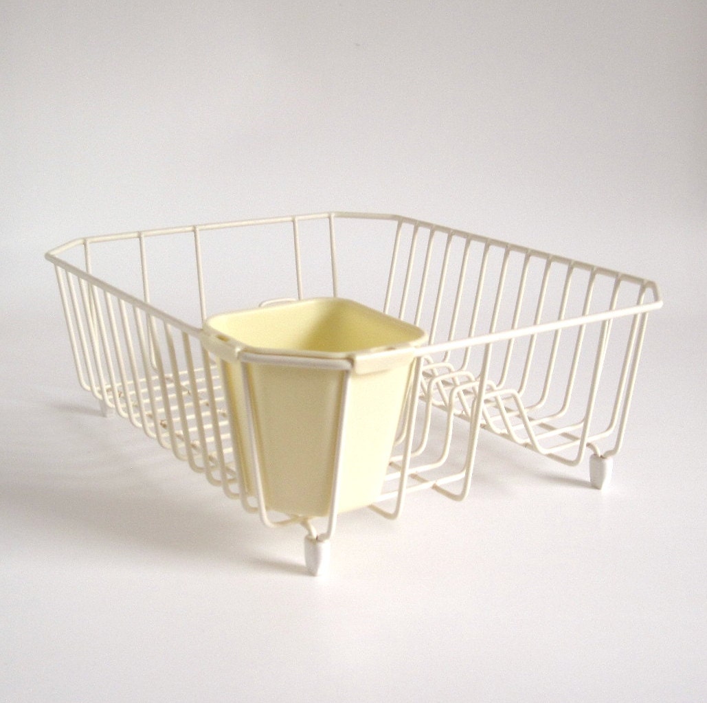 Rubbermaid Dish Drying Rack Wire Metal Ivory By LaurasLastDitch