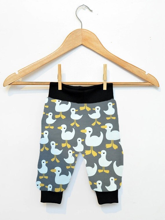 Items similar to Gray DUCK Cuff Pants for Infant and Toddler (Sizes