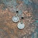 Cresent Moon Coin Earrings