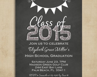 Items similar to DIY Graduation Invitation/Announcement - High School ...