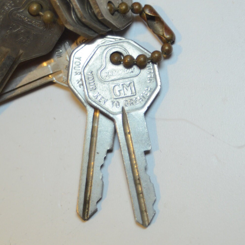 Vintage 196366 Hex Lock Key Blank R Code GM Your KEY to
