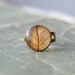 Real leaf resin ring - Autumn yellow handmade jewelry - nature beauty preserved leaf