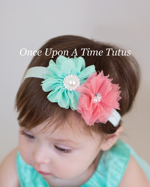 wholesale coral baby headband shabby flower headband hair items similar to coral mint green flower ivory headband wholesale coral baby headband shabby flower headband hair items similar to coral mint green flower ivory headband