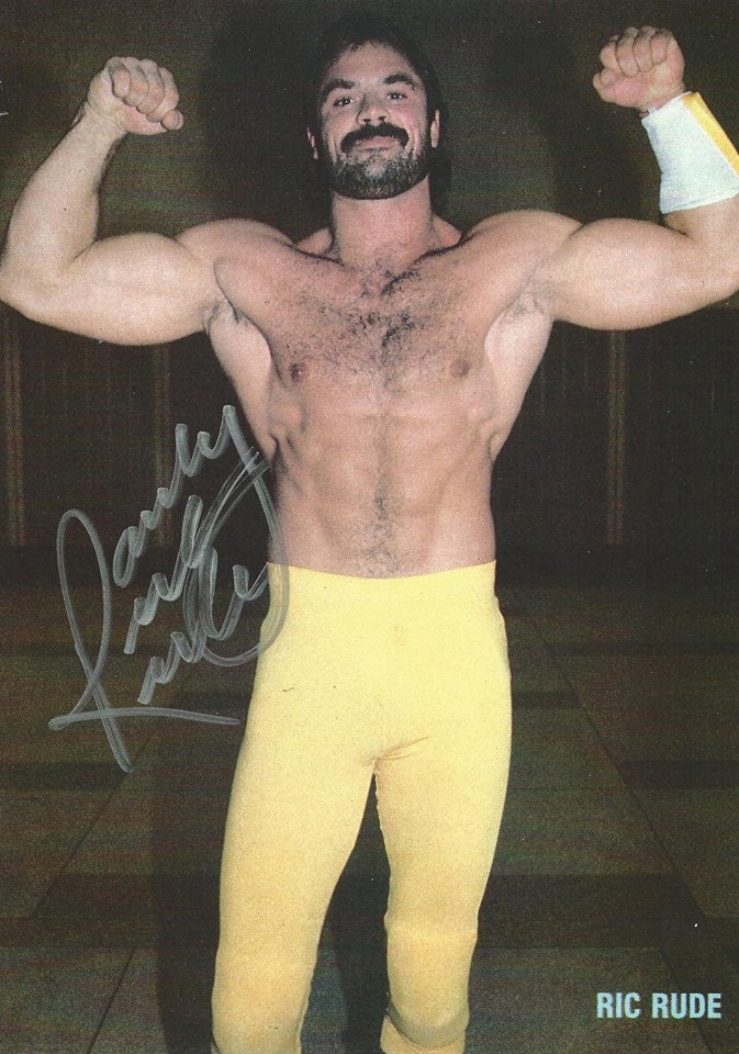 Ravishing Rick Rude Signed 8x10 Photo By Allnightgaragesale