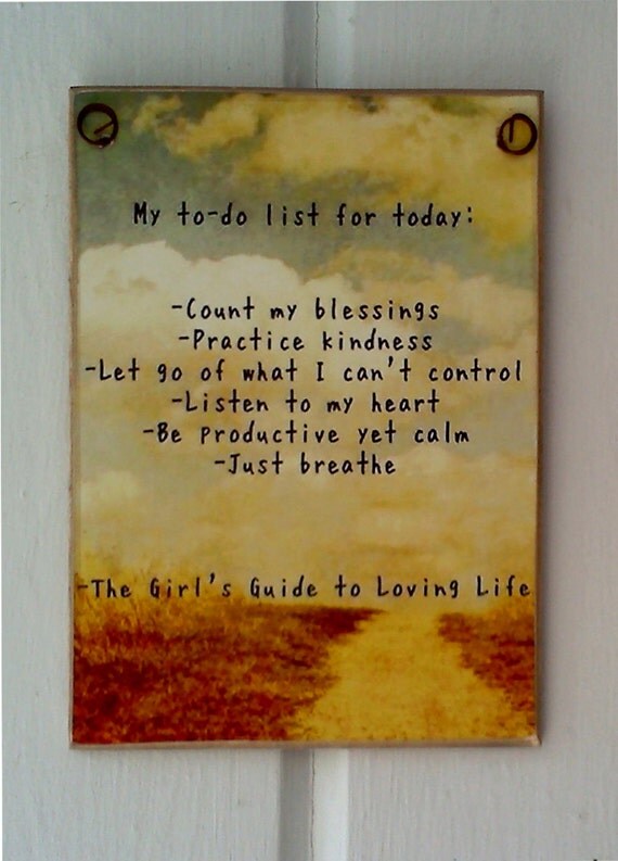 My To Do List For Today Count My Blessings By ZellnerPrimitives