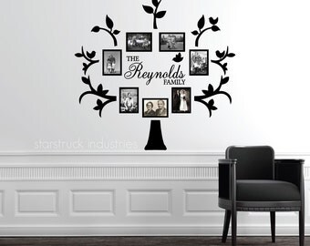 Family Tree Photo Wall wall decal tree | etsy Family Tree Photo Wall wall decal tree | etsy