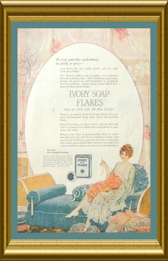 1920 Ivory Soap Flakes Ad vintage soap ad by DustyDiggerLise