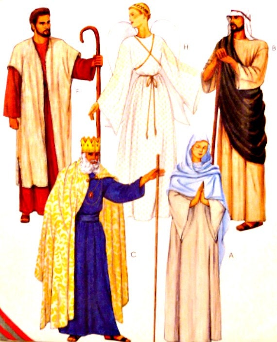 Adult Nativity Costume Pattern Easy to Sew Easter Biblical