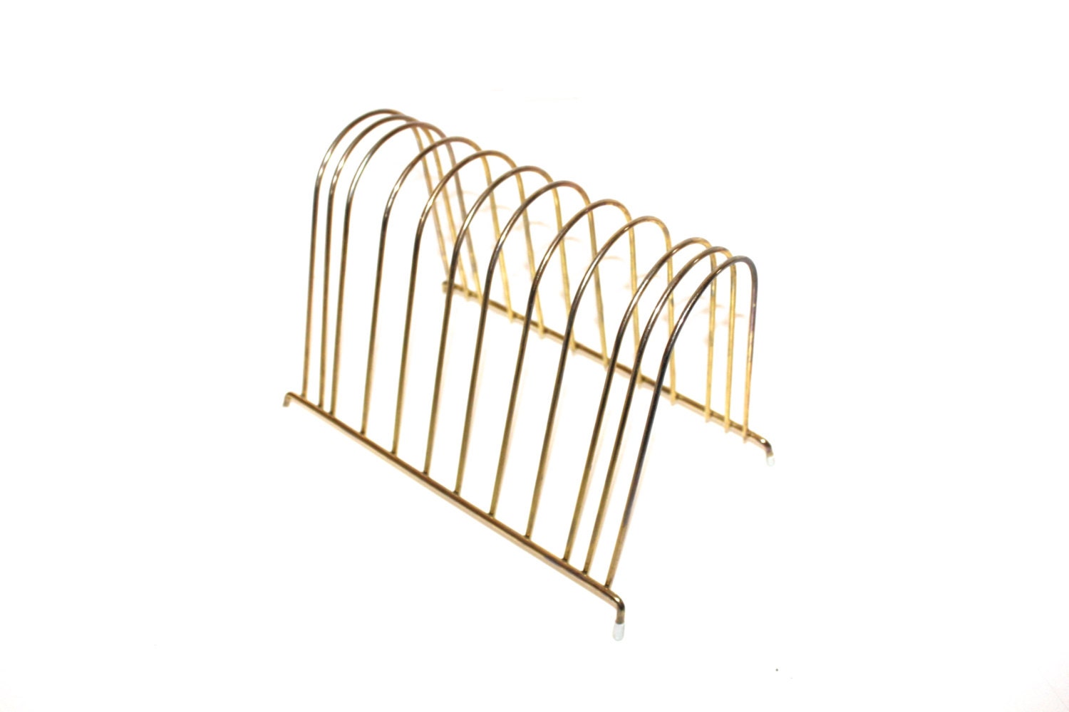 RECORD HOLDER MidCentury Gold Record Album Holder Vintage Vinyl