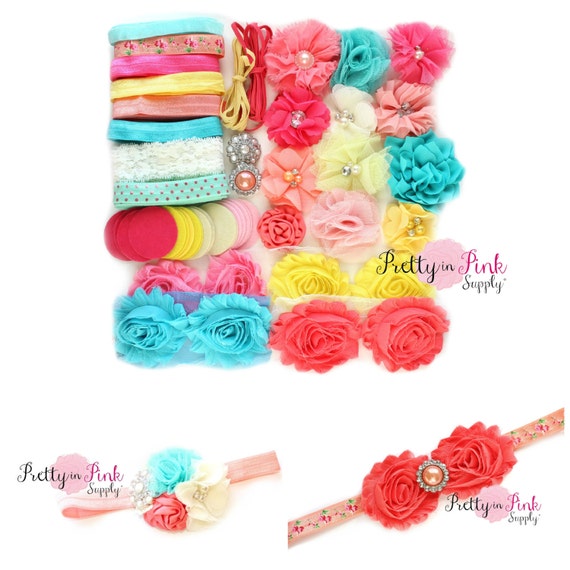 Baby DIY Headband Kit 11 Baby Shower Station Elastics