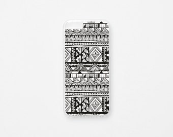 iPhone 6 Case - Mapuche iPhone Case - Black and White iPhone 6s Case - Hard Plastic or Rubber