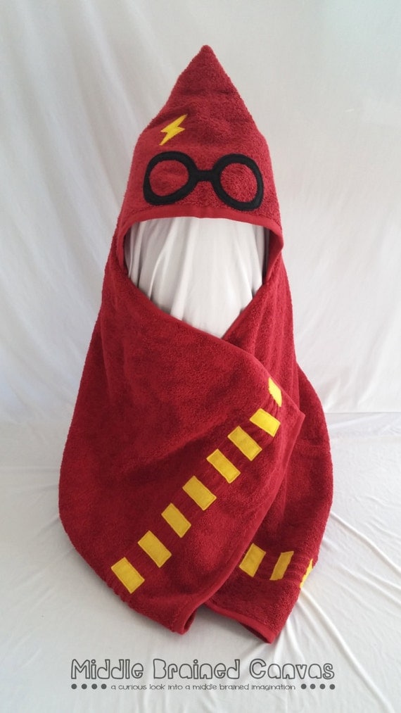 Harry Potter Inspired Hooded Bath Towel