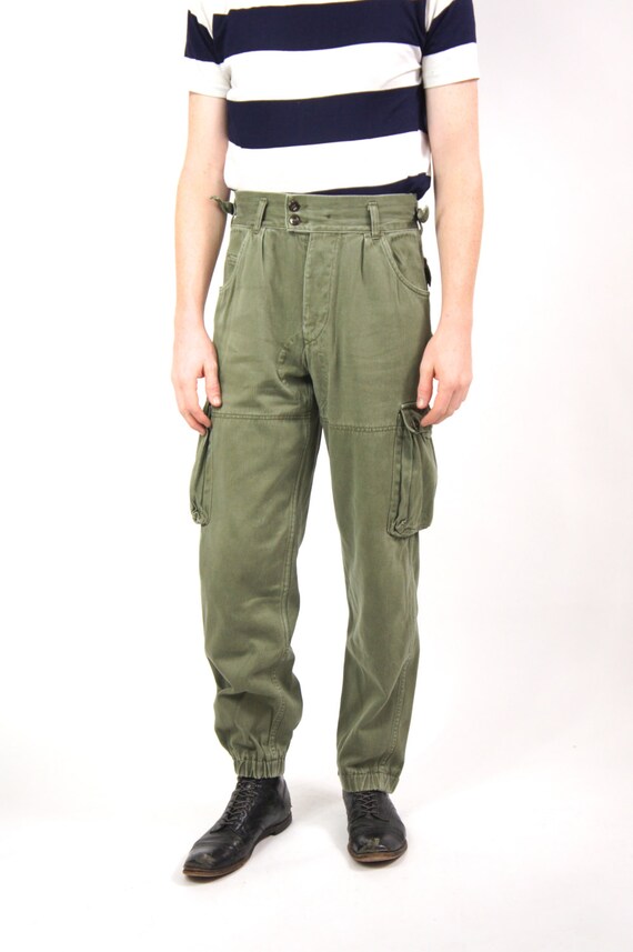 Vintage Military Green Army Cargo Pants Size 29x29